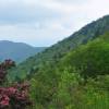 Vista do Apalaches na Blue Ridge Parkway, na Carolina do Norte - Estados Unidos